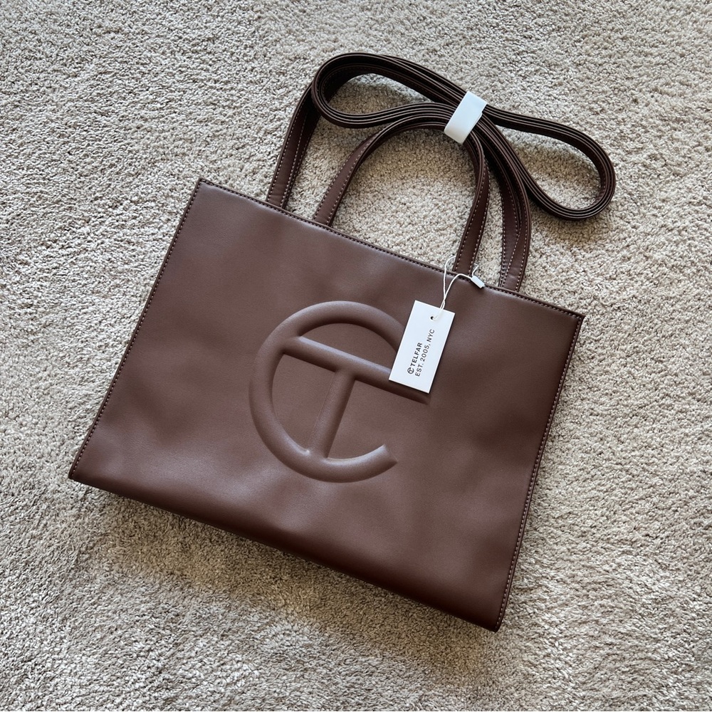 Chocolate Medium Telfar Shopping Bag